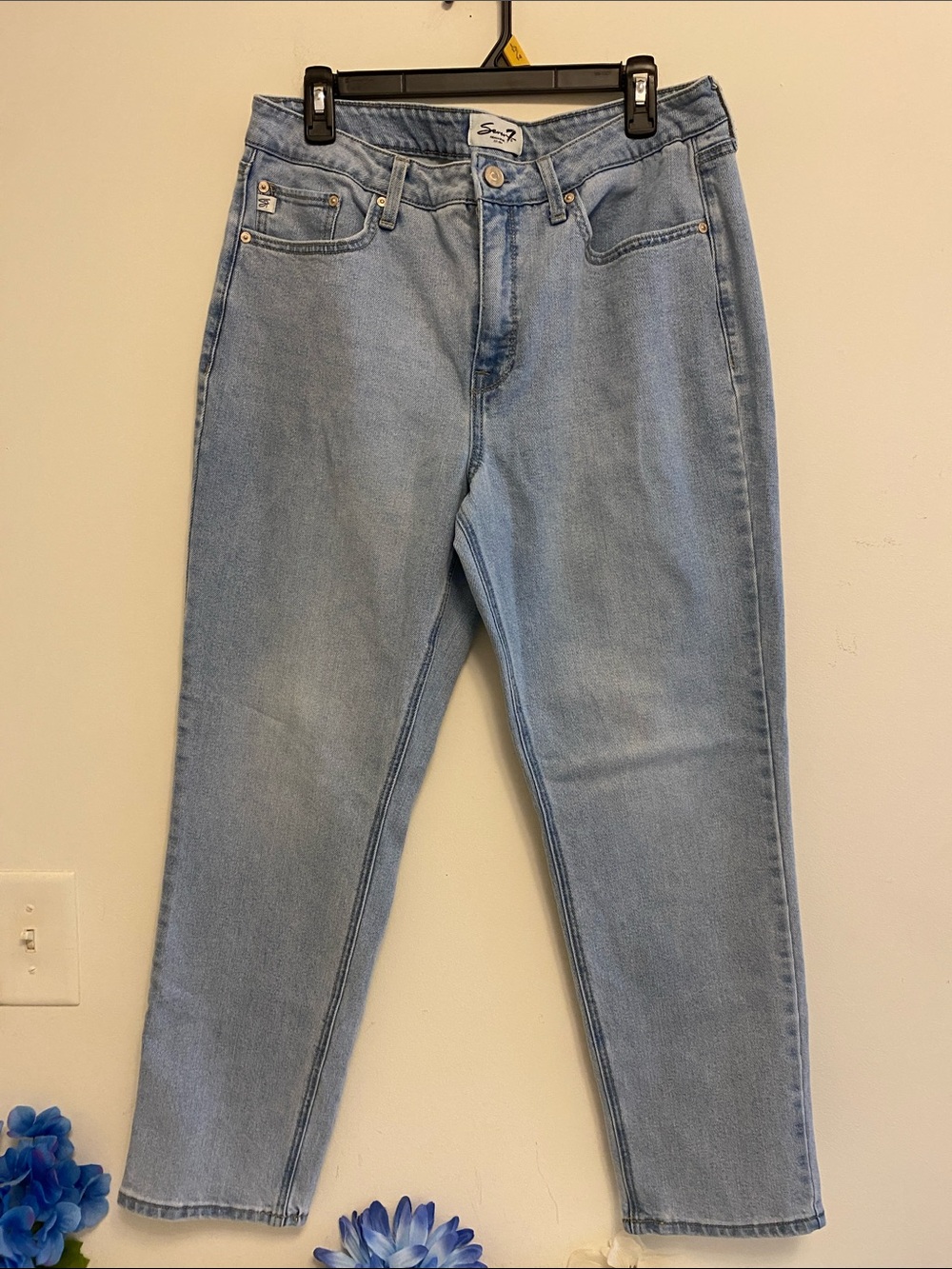 Seven7 Light Blue Boyfriend Jeans